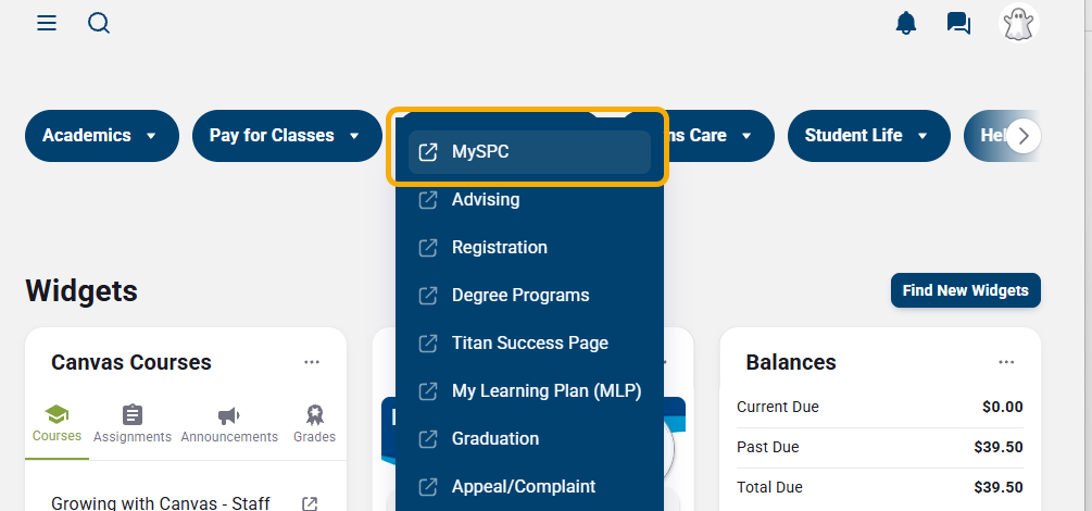select MySPC