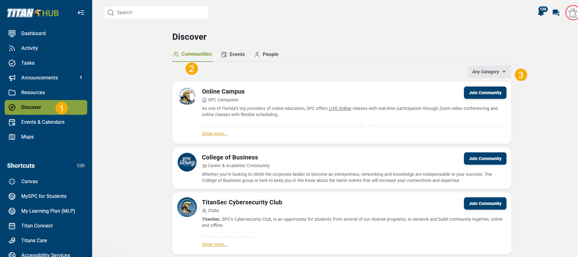 discover search